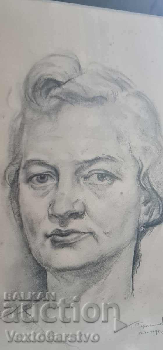 Livrarea Tablou-Desen cu cărbune-HUD. ,,GEORGI GERASIMOV" 1939