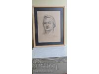 Tablou-Desen cu cărbune-HUD. ,,GEORGI GERASIMOV" 1939