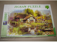 Puzzle Cottage Country Mansion, 1000 pieces, 50/75 cm, excellent