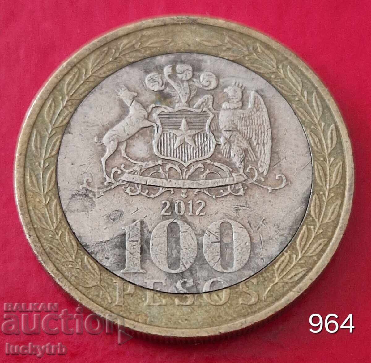 100 πέσος 2012 - Χιλή 100 πέσος 2012 - Χιλή