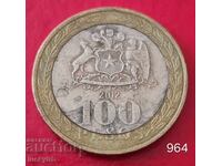 100 песос 2012 - Чили