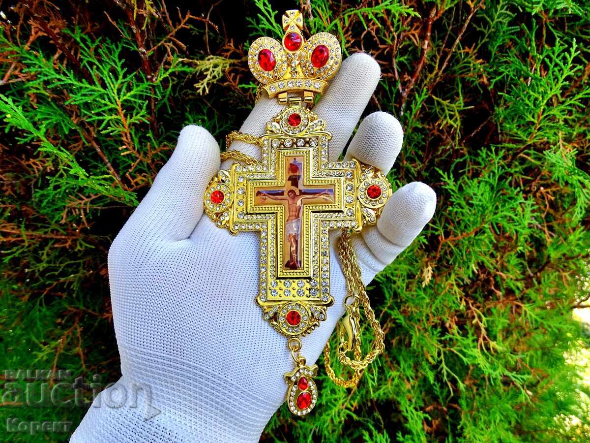 Παράδοση Νέος Ορθόδοξος επιθωρακικός ιερατικός σταυρός 11