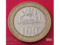 100 pesos 2016 - Chile