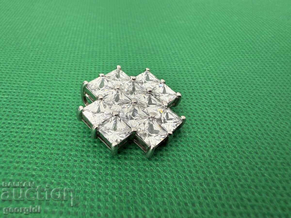 Massive silver cross with stones. No. 7498 with price 100.00 BGN | € 51.13 Massive silver cross with stones. No. 7498 with price 100.00 BGN | € 51.13