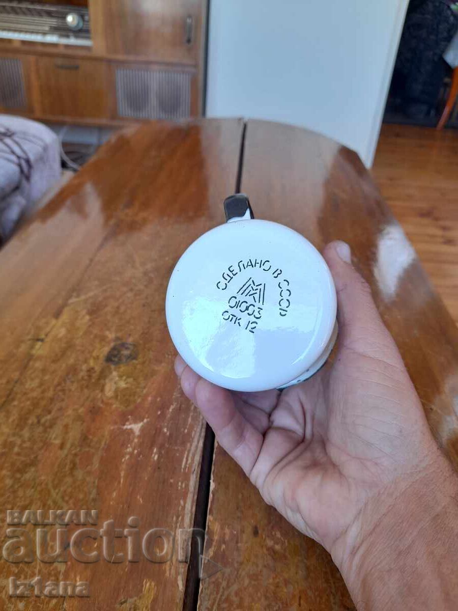 Cană, cană veche emailată - 5 Cană, cană veche emailată - 5