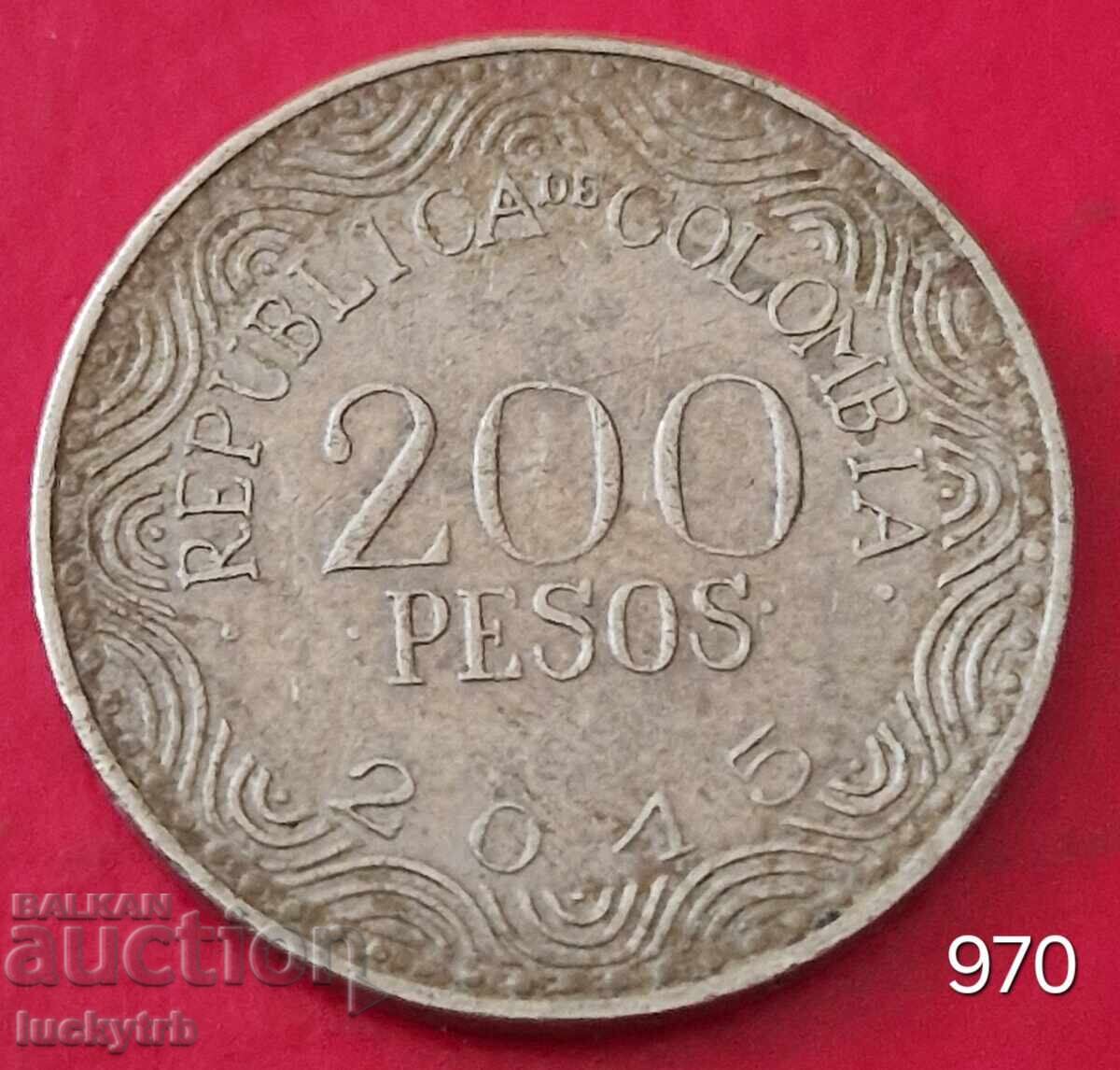 200 песос 2015 - Колумбия