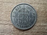 Великобритания - 6 пенса (1947)