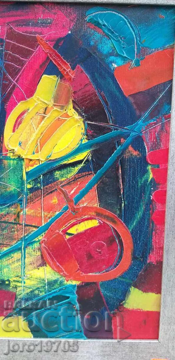 Ελαιογραφία / αφαίρεση / καμβάς / Ευγένιος Χαλάτσεφ με τιμή 300.00 BGN | € 153.39