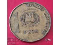 1 песо 1991 - Доминиканска република