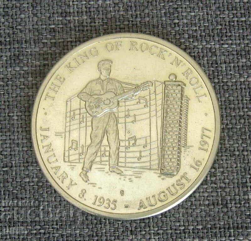 1977 Medal Plaque Elvis Presley King of Rock and Roll 1977 Medal Plaque Elvis Presley King of Rock and Roll