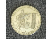 1977 medalie placă Elvis Presley regele rock and roll-ului