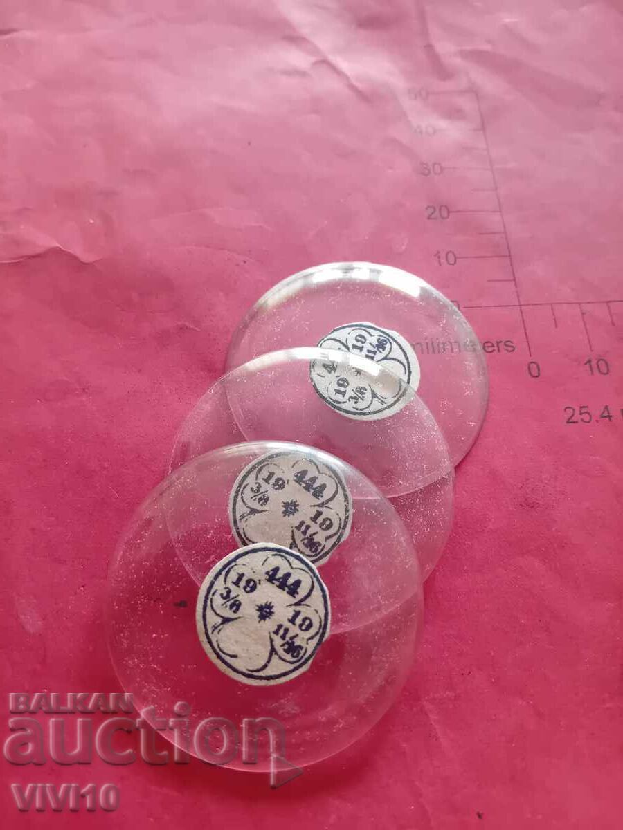 3 bucăți sticlă pentru ceas de buzunar 444