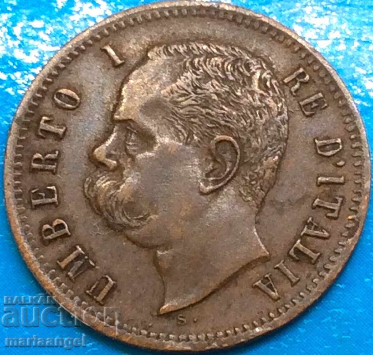 Италия 2 чентесими 1900 Умберто 3 - нечеста - 7 Италия 2 чентесими 1900 Умберто 3 - нечеста - 7