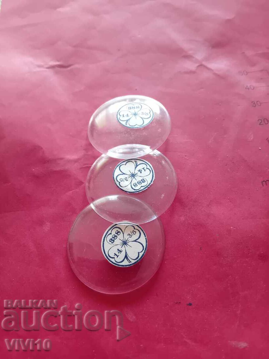 3 pocket watch glasses 388 with price € 15.34 | 30.00 BGN 3 pocket watch glasses 388 with price € 15.34 | 30.00 BGN