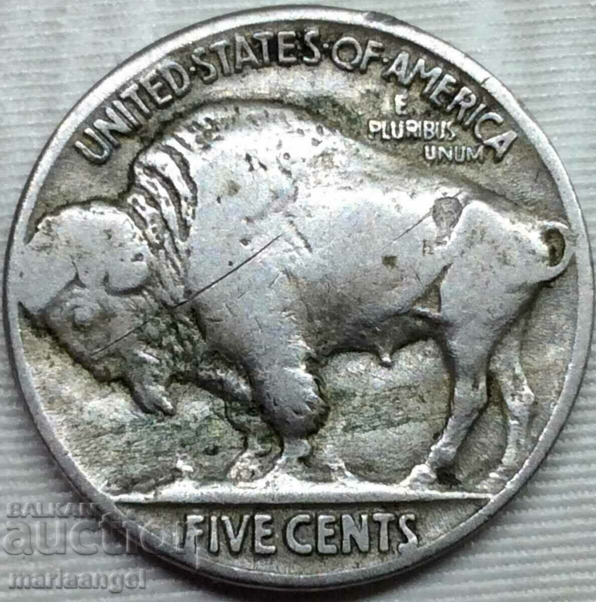 SUA 5 Cent 1935 „Buffalo” Nichel cu preț 9.00 BGN | € 4.60 SUA 5 Cent 1935 „Buffalo” Nichel cu preț 9.00 BGN | € 4.60