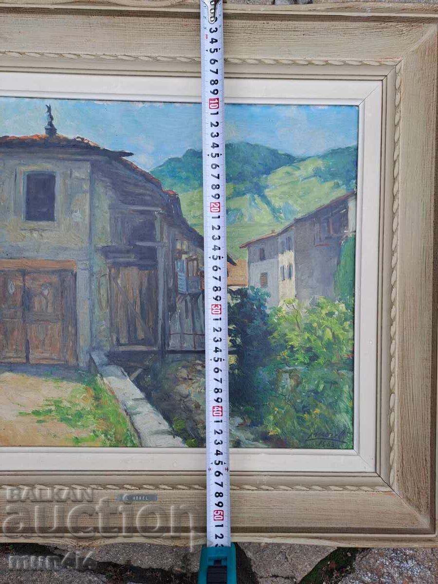 Painting L. Morel oil phaser frame - 5