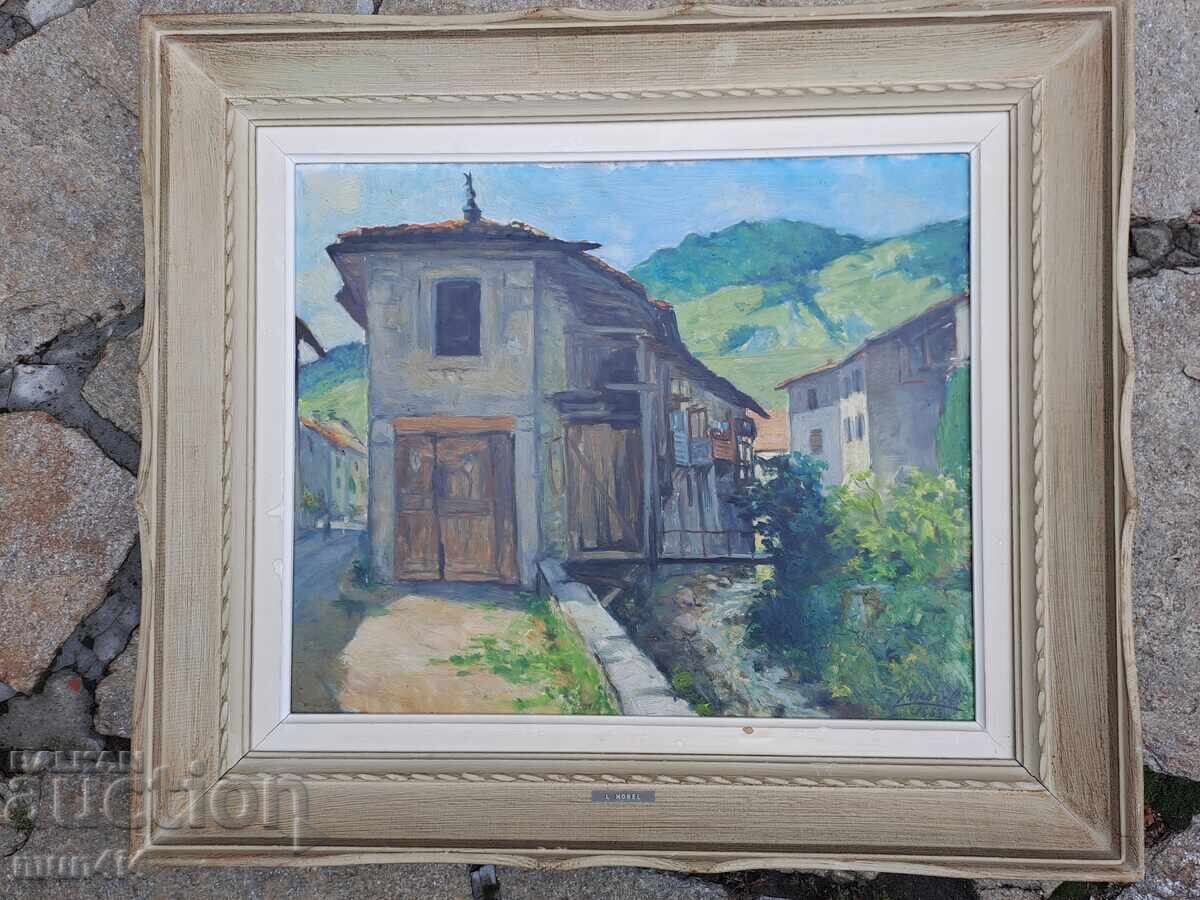 Painting L. Morel oil phaser frame