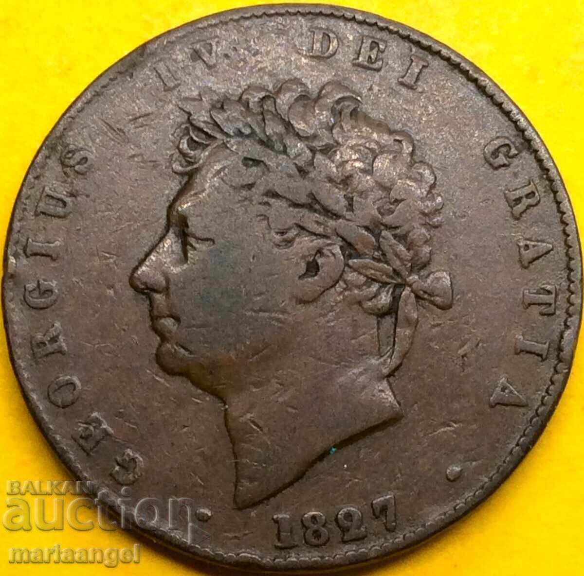 1/2 пени 1827 Великобритания Нова Скотия Джордж - 5