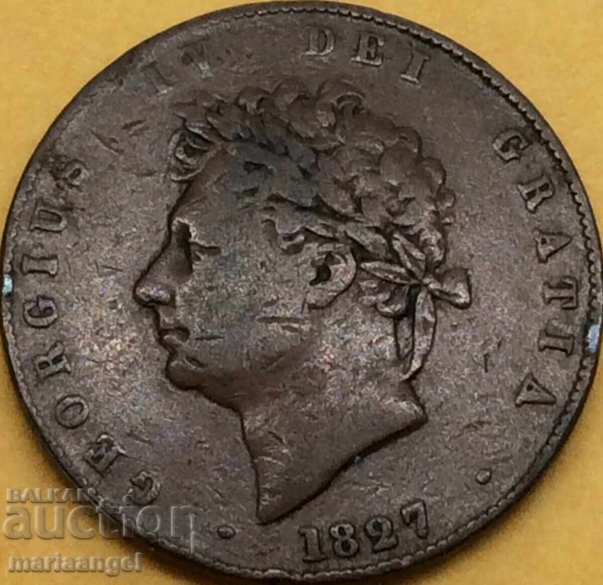 1/2 пени 1827 Великобритания Нова Скотия Джордж - 7