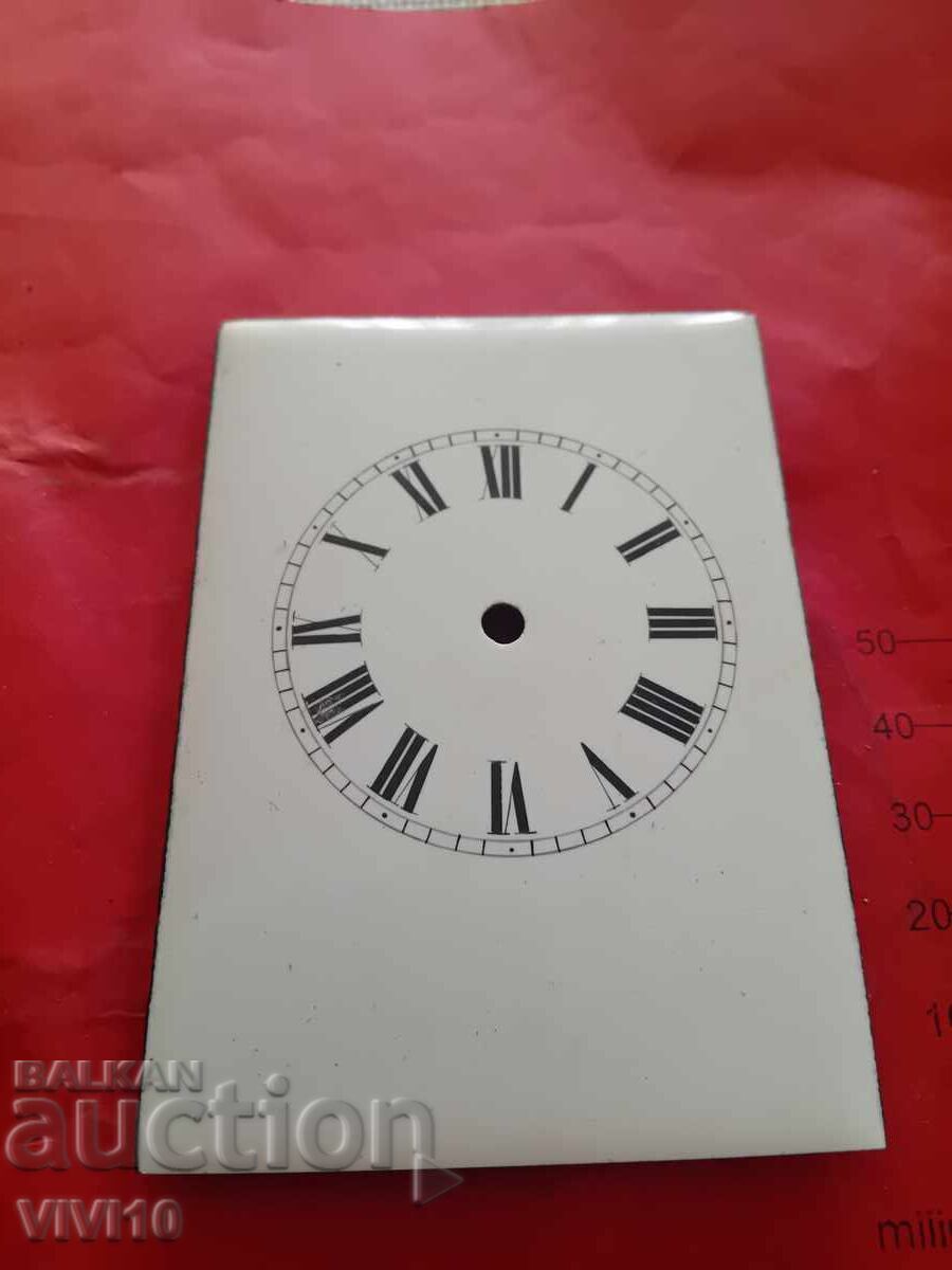 Perfect clock face for a carriage clock Perfect clock face for a carriage clock