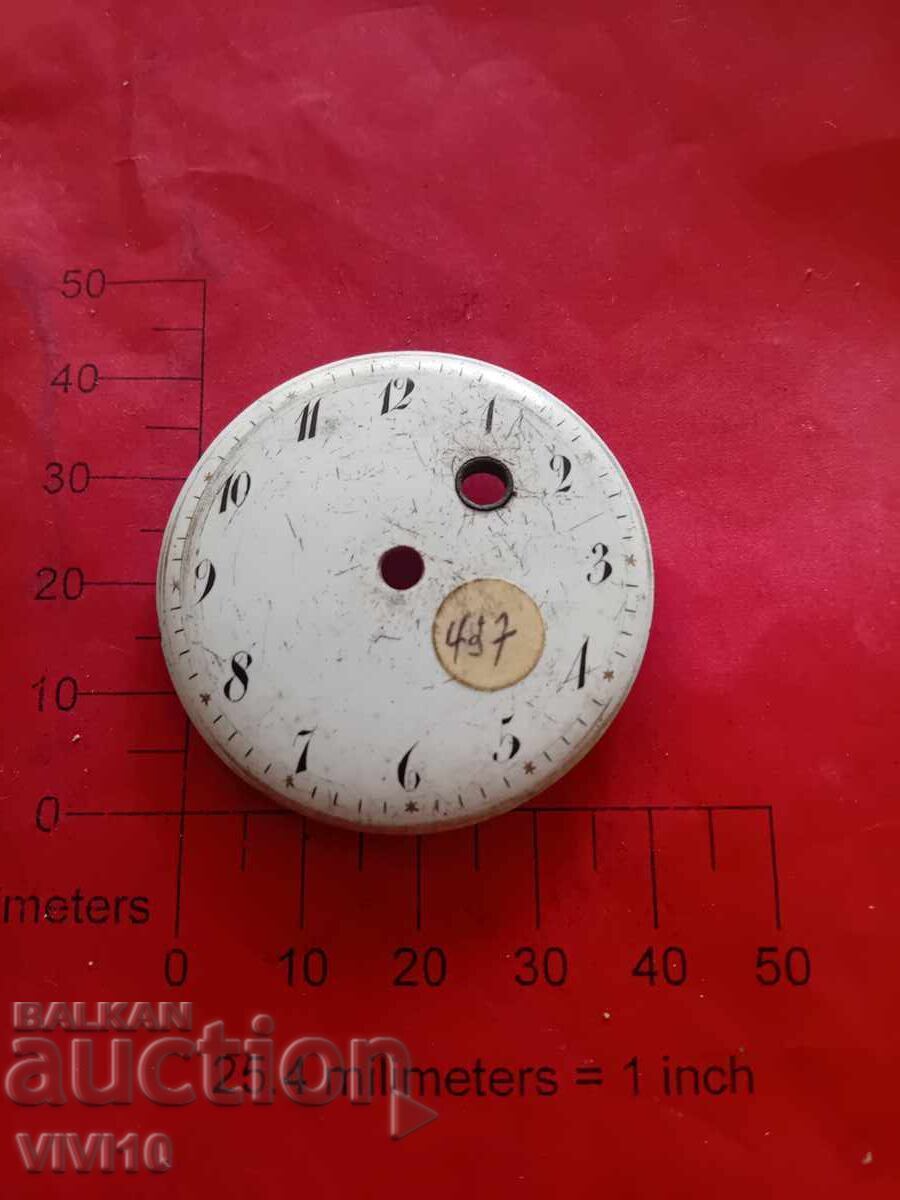 Antique pocket watch dial Antique pocket watch dial