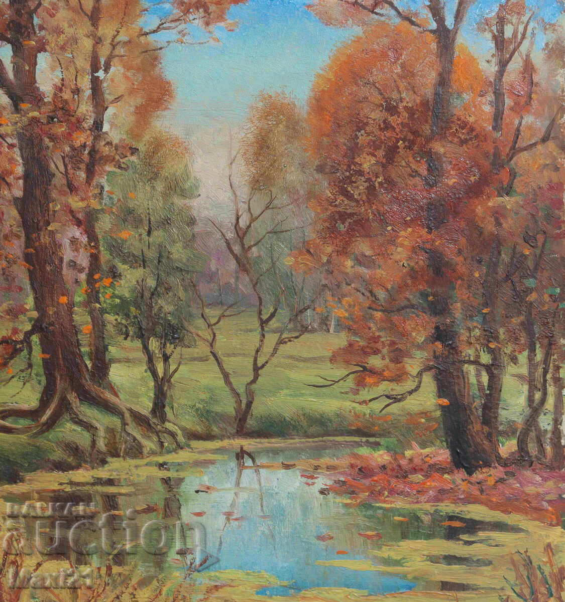 Autumn landscape old painting oil paints - 5 Autumn landscape old painting oil paints - 5