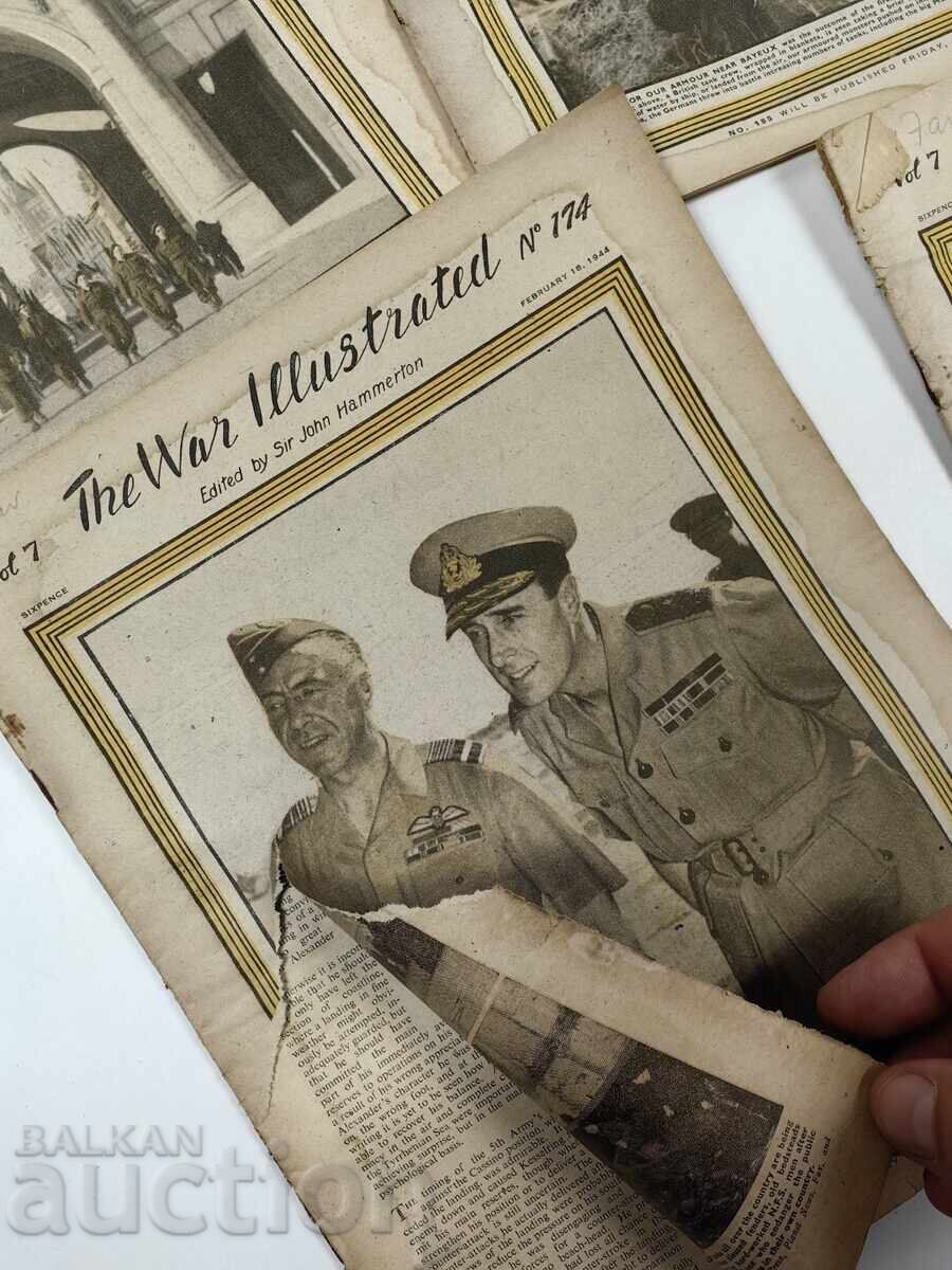 1944 LOT 5 ENGLISH NEWSPAPERS WORLD WAR II WWII with price 35.00 BGN | € 17.90