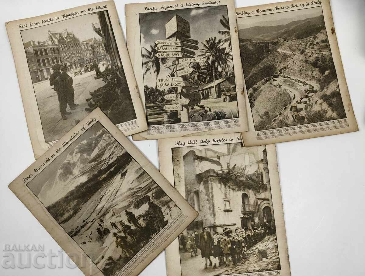Auction  1944 LOT 5 ENGLISH NEWSPAPERS WORLD WAR II WWII