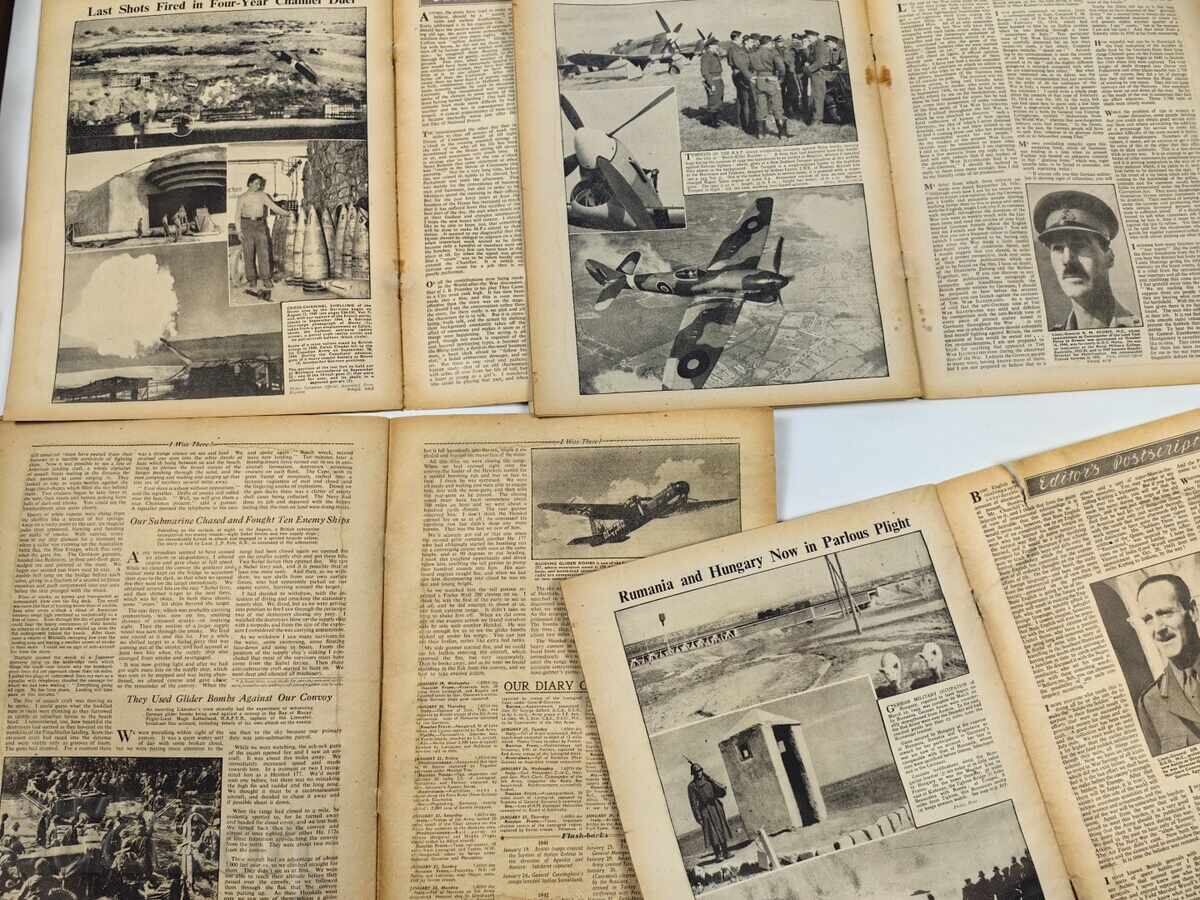 1944 LOT 5 ENGLISH NEWSPAPERS WORLD WAR II WWII - 7