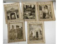 1944 LOT 5 ENGLISH NEWSPAPERS WORLD WAR II WWII