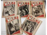 1940 LOT 5 ENGLISH NEWSPAPERS WORLD WAR II WWII