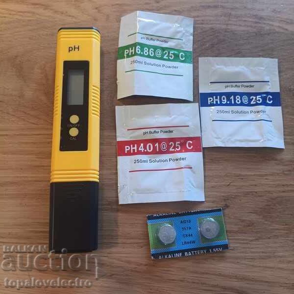 Παράδοση ΝΕΟ! Ψηφιακό pH μετρητή νερού για πισίνες, πόσιμο νερό, ακ