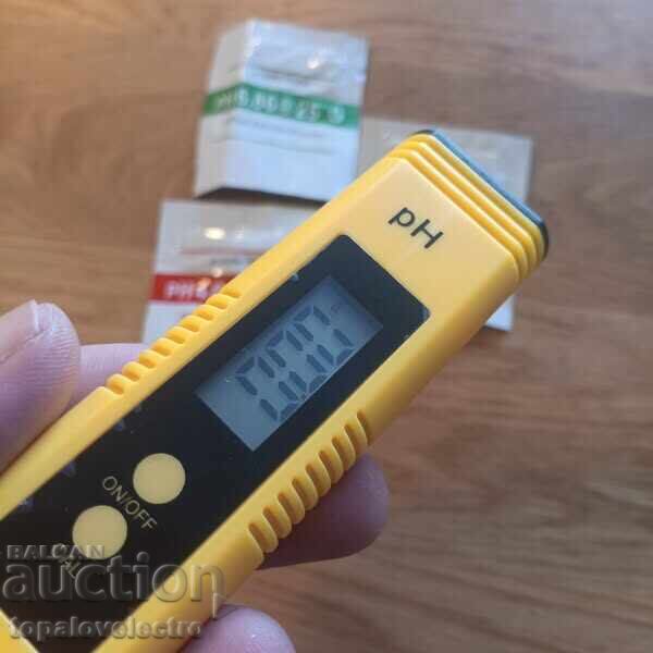 ΝΕΟ! Ψηφιακό pH μετρητή νερού για πισίνες, πόσιμο νερό, ακ - 6