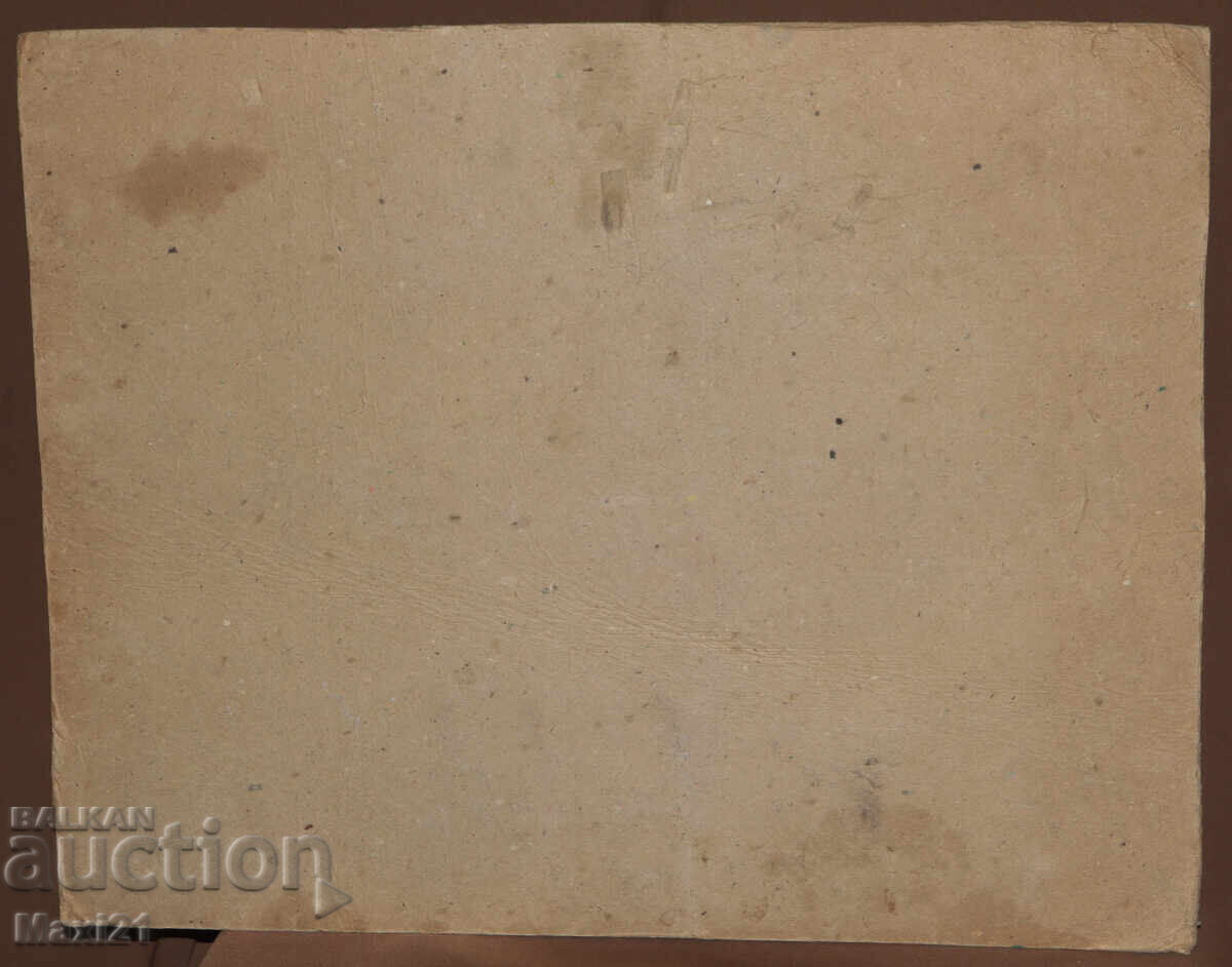 Ορεινό τοπίο παλιά ελαιογραφία - 6