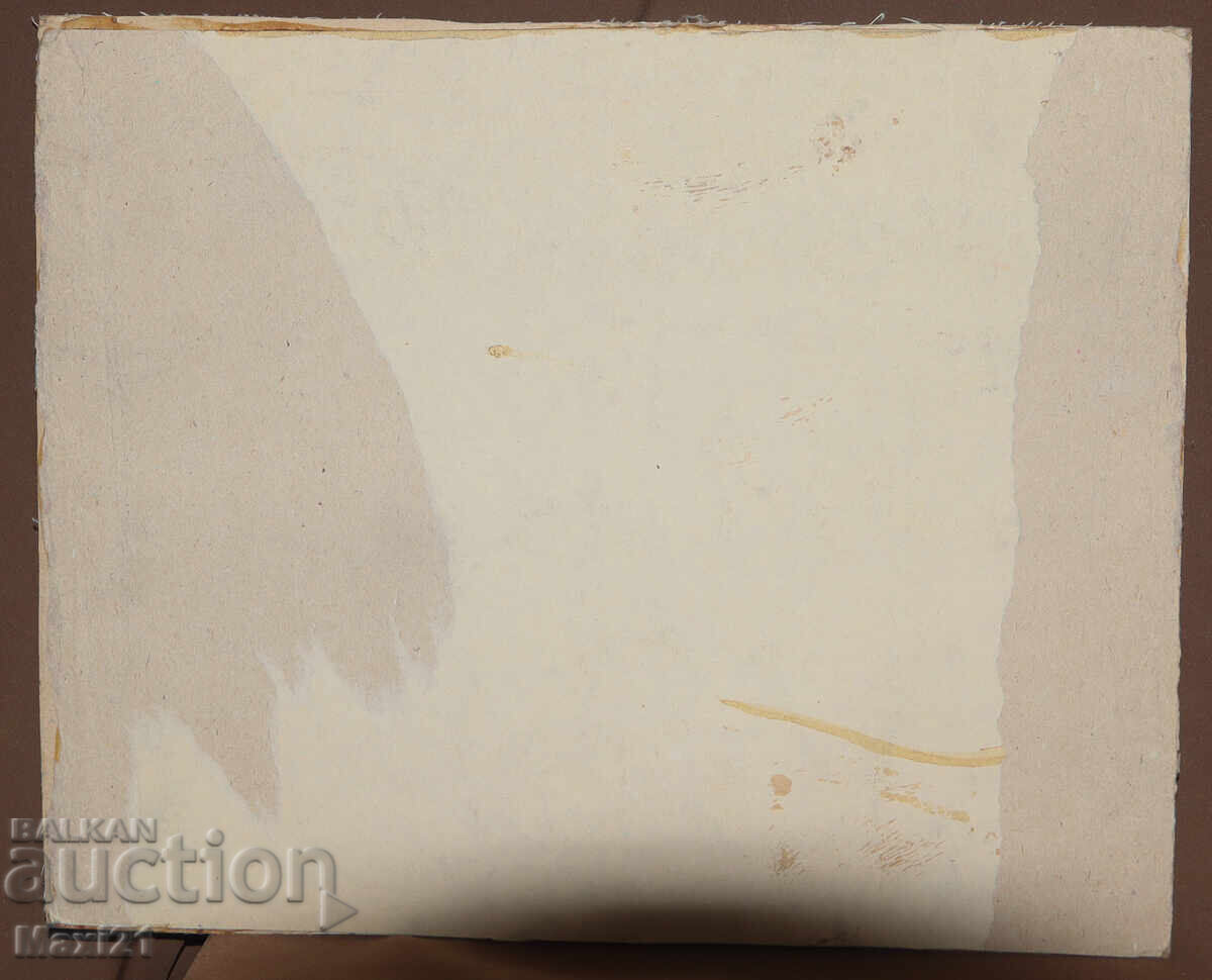 Beautiful urban landscape old painting oil paints - 6