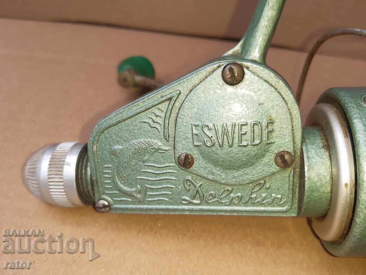 Παλιά συλλεκτική μηχανή ψαρέματος ESVEDE DELPHIN -TOKOZ - 5