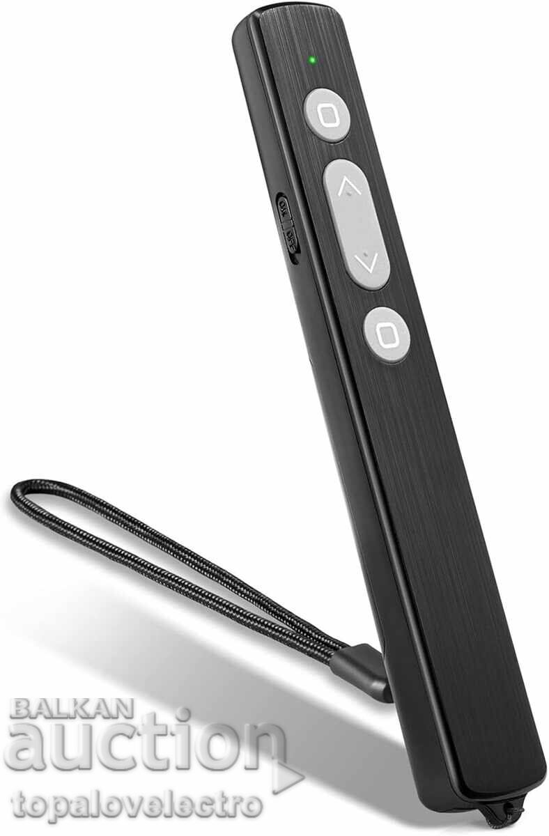 NEW! Wireless presenter with laser pointer, 100 m range