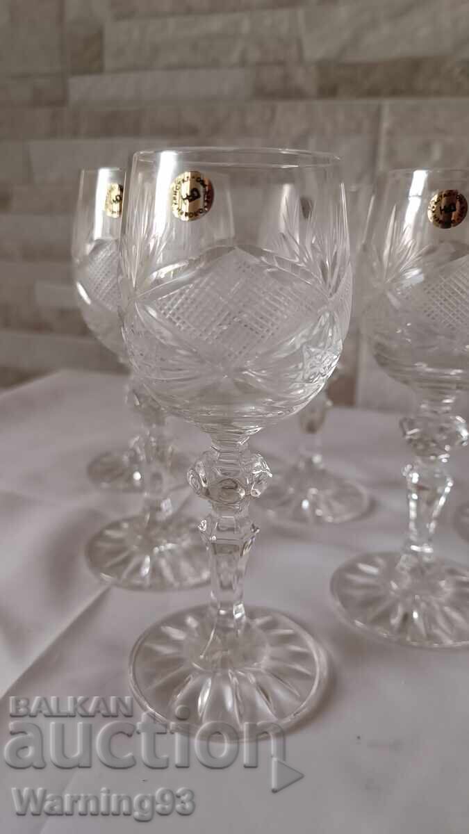 Σερβίτσιο για ρακή - κρύσταλλο μολύβδου - 6 τεμάχια - εργοστάσιο Κβαρτς - 5