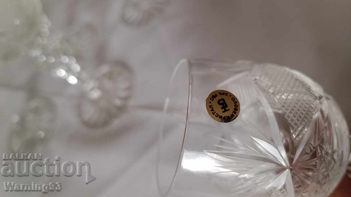 Σερβίτσιο για ρακή - κρύσταλλο μολύβδου - 6 τεμάχια - εργοστάσιο Κβαρτς - 6