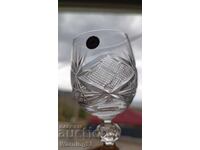 Set de servire pentru rachiu - cristal de plumb - 6 bucăți - fabrica Kvarț