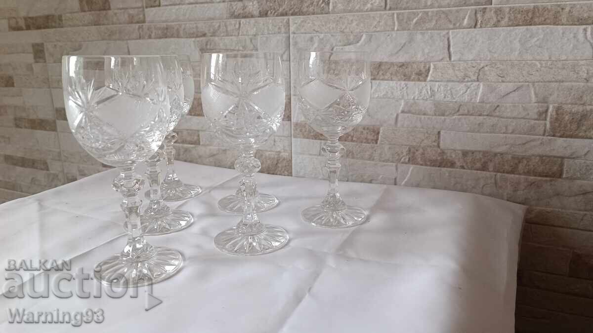 Livrarea Set de pahare pentru vin alb - cristal de plumb - 6 bucăți - fabrica Kvarț