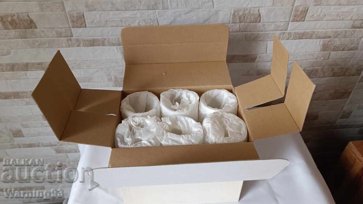 Set de pahare pentru vin alb - cristal de plumb - 6 bucăți - fabrica Kvarț - 7