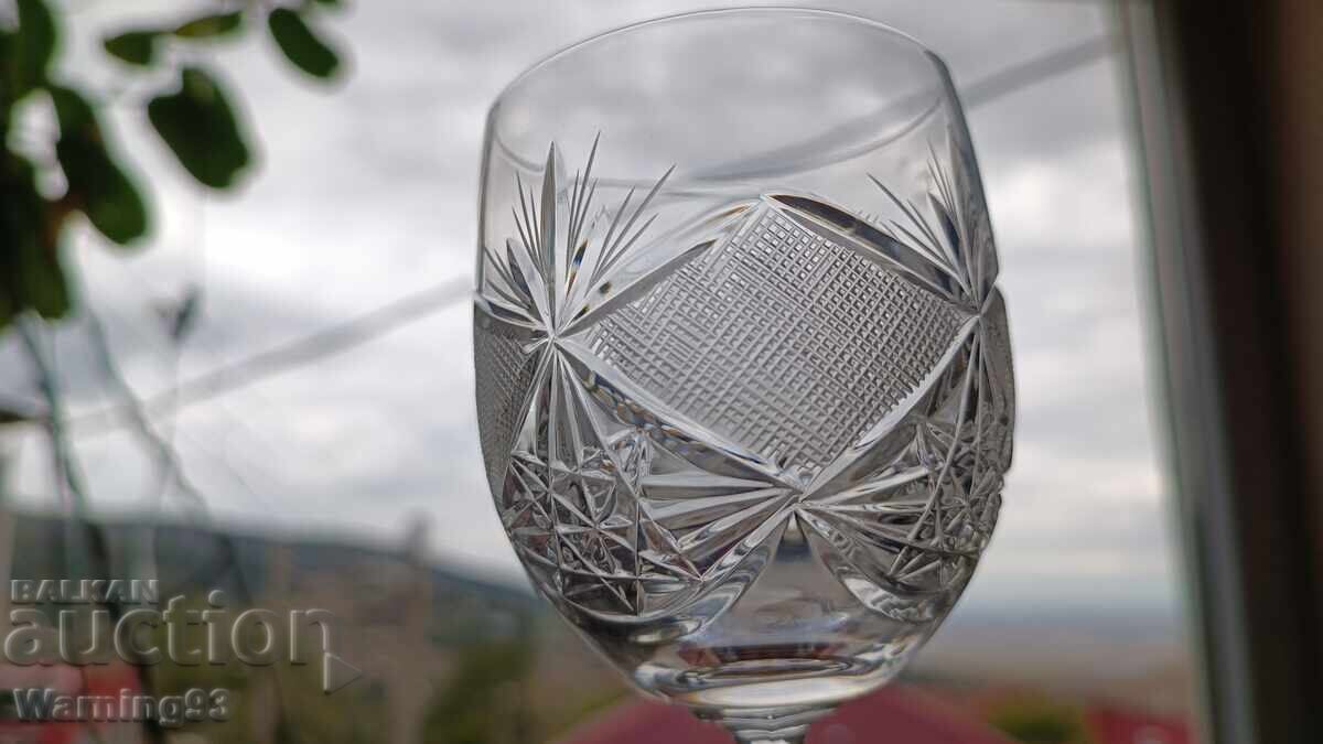 Set de pahare pentru vin alb - cristal de plumb - 6 bucăți - fabrica Kvarț