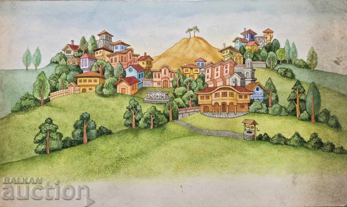 B.Z.C. Masterpiece Painting Naive Art B.Z.C. Masterpiece Painting Naive Art