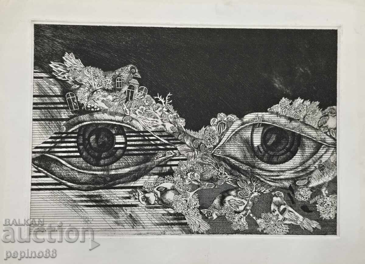 Stoimen Stoilov - Etching with price 31.00 BGN | € 15.85