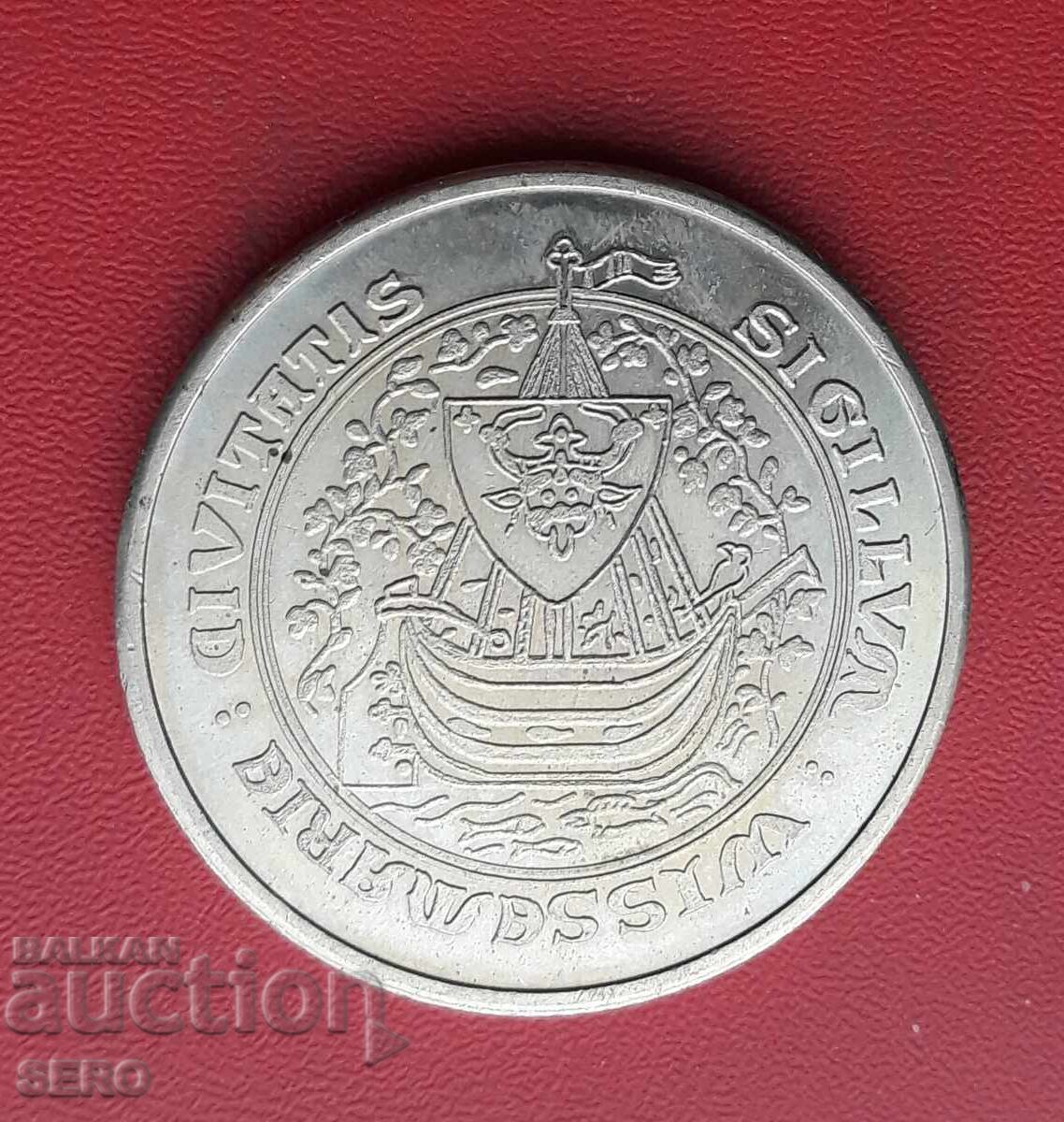 Medalie - Germania - Emisă în orașul Wismar din 1473 Medalie - Germania - Emisă în orașul Wismar din 1473