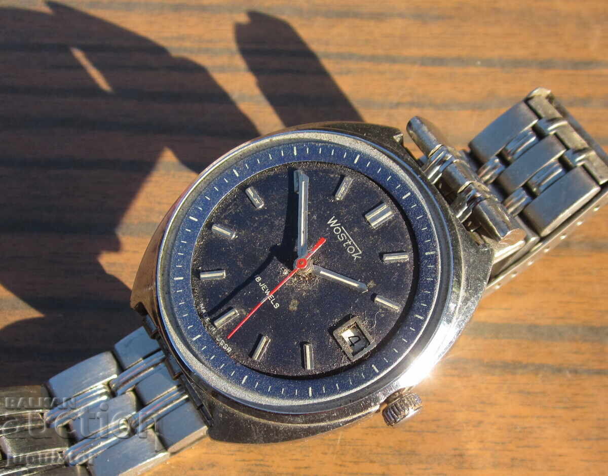 Ρωσικό ανδρικό μηχανικό ρολόι χειρός χρονογράφος Wostok με τιμή 35.00 BGN | € 17.90 Ρωσικό ανδρικό μηχανικό ρολόι χειρός χρονογράφος Wostok με τιμή 35.00 BGN | € 17.90