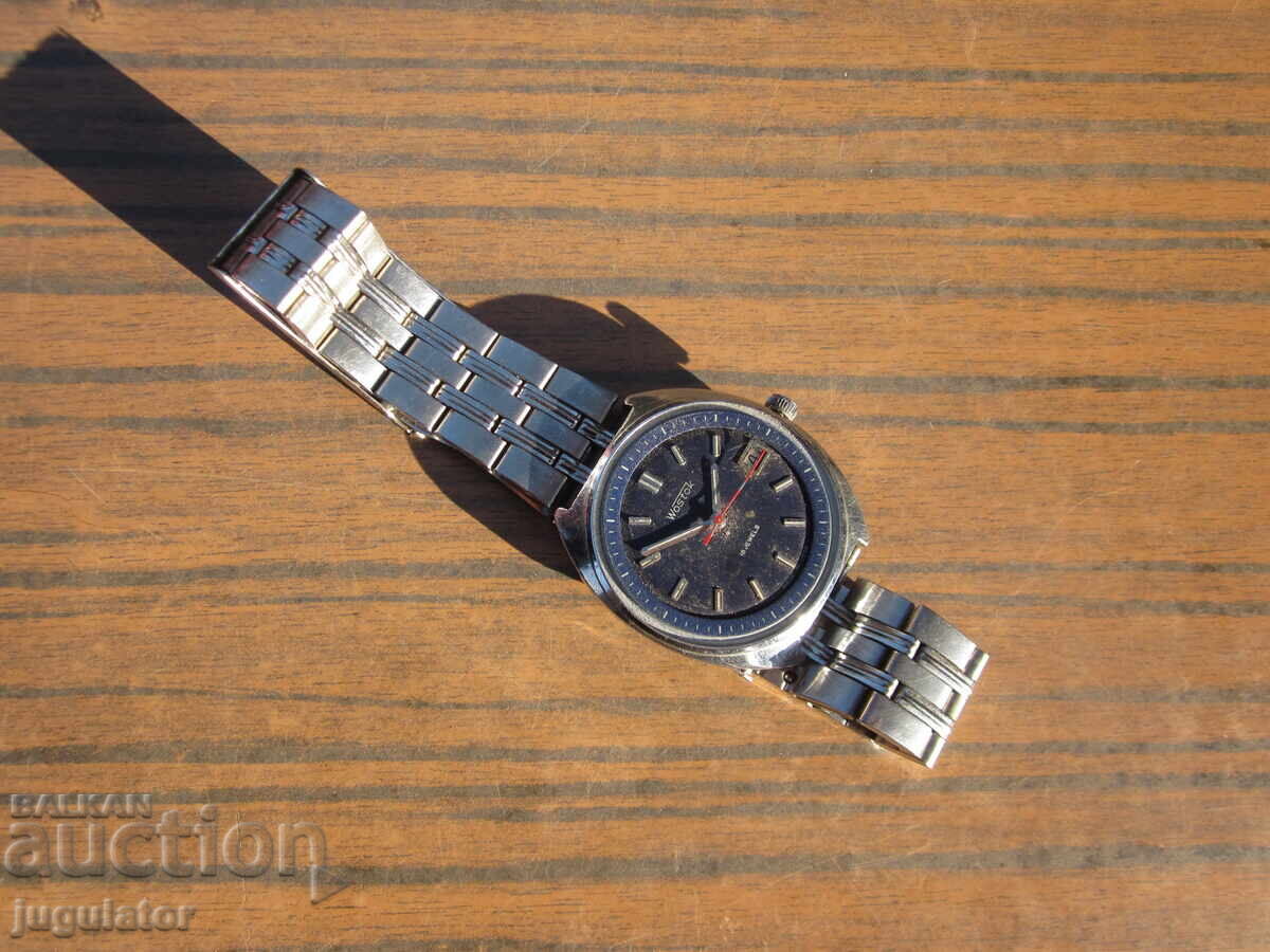 Παράδοση Ρωσικό ανδρικό μηχανικό ρολόι χειρός χρονογράφος Wostok Παράδοση Ρωσικό ανδρικό μηχανικό ρολόι χειρός χρονογράφος Wostok