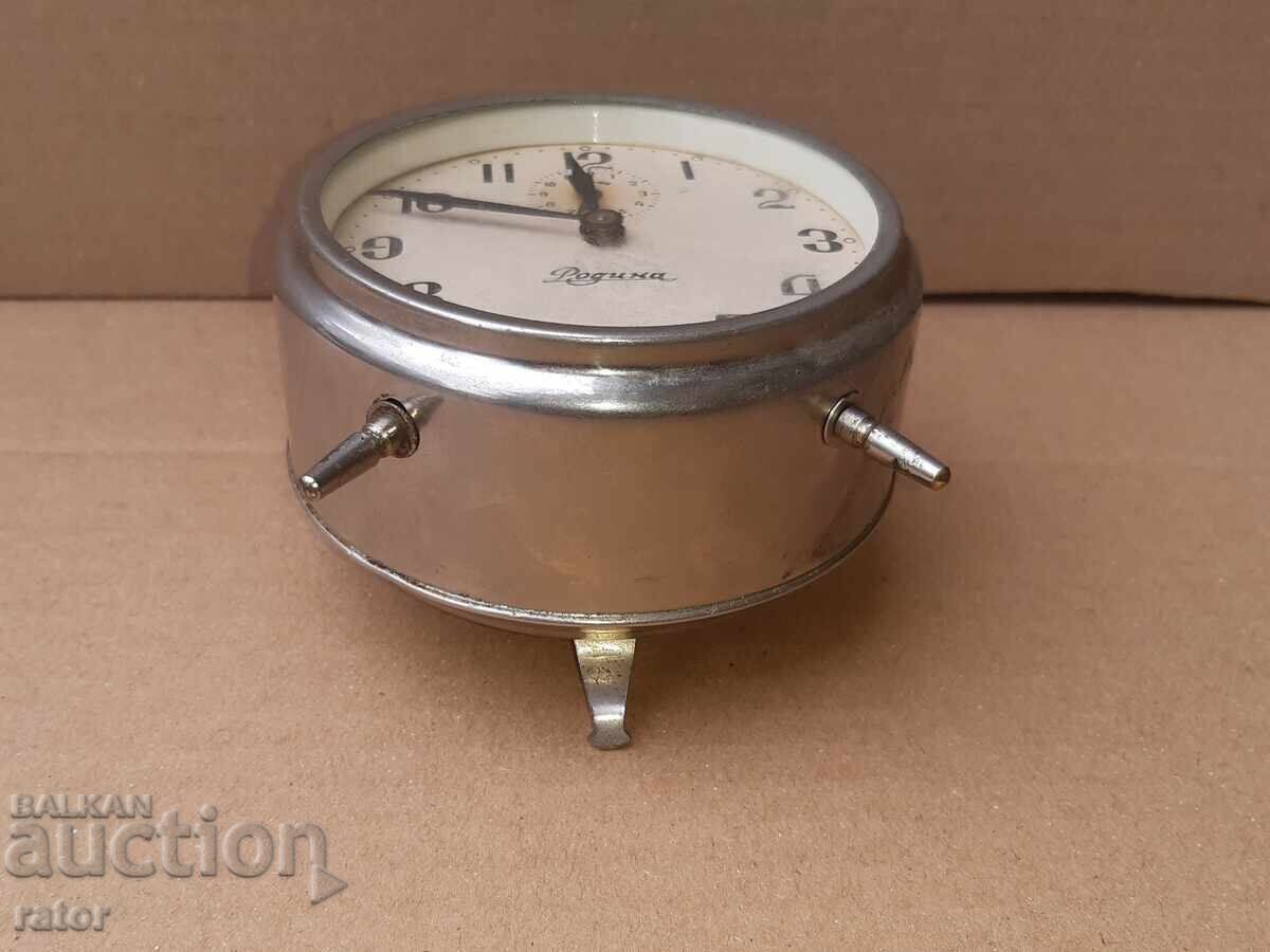 Rare BULGARIAN watch, alarm clock RODINA. Works - 7 Rare BULGARIAN watch, alarm clock RODINA. Works - 7