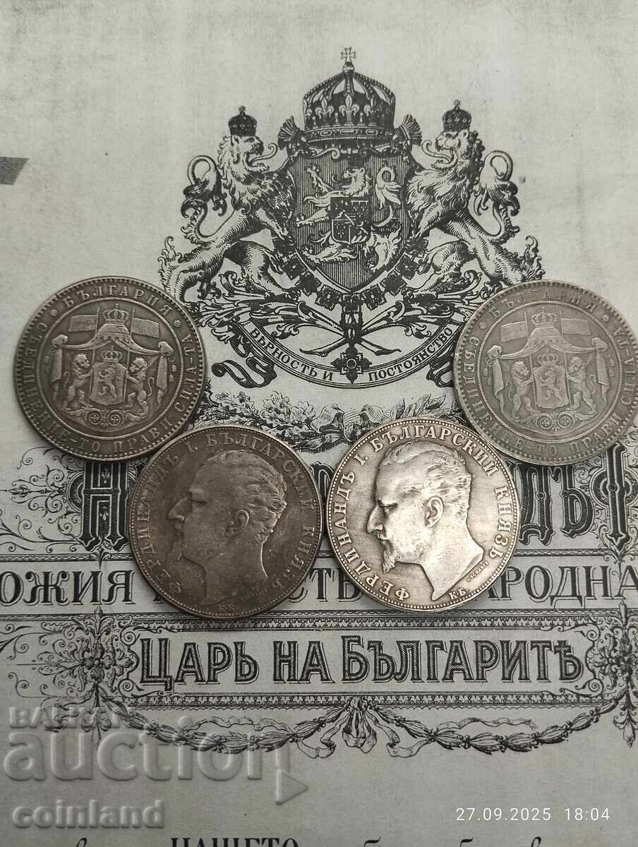 4 ΤΕΜΑΧΙΑ ΠΕΝΤΑΛΕΠΤΑ 1885 1884 1892 και 1894 - ΑΝΤΙΓΡΑΦΟ ΑΝΤΙΓΡΑΦΗ με τιμή 32.00 BGN | € 16.36